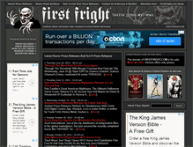 Tablet Screenshot of firstfright.com